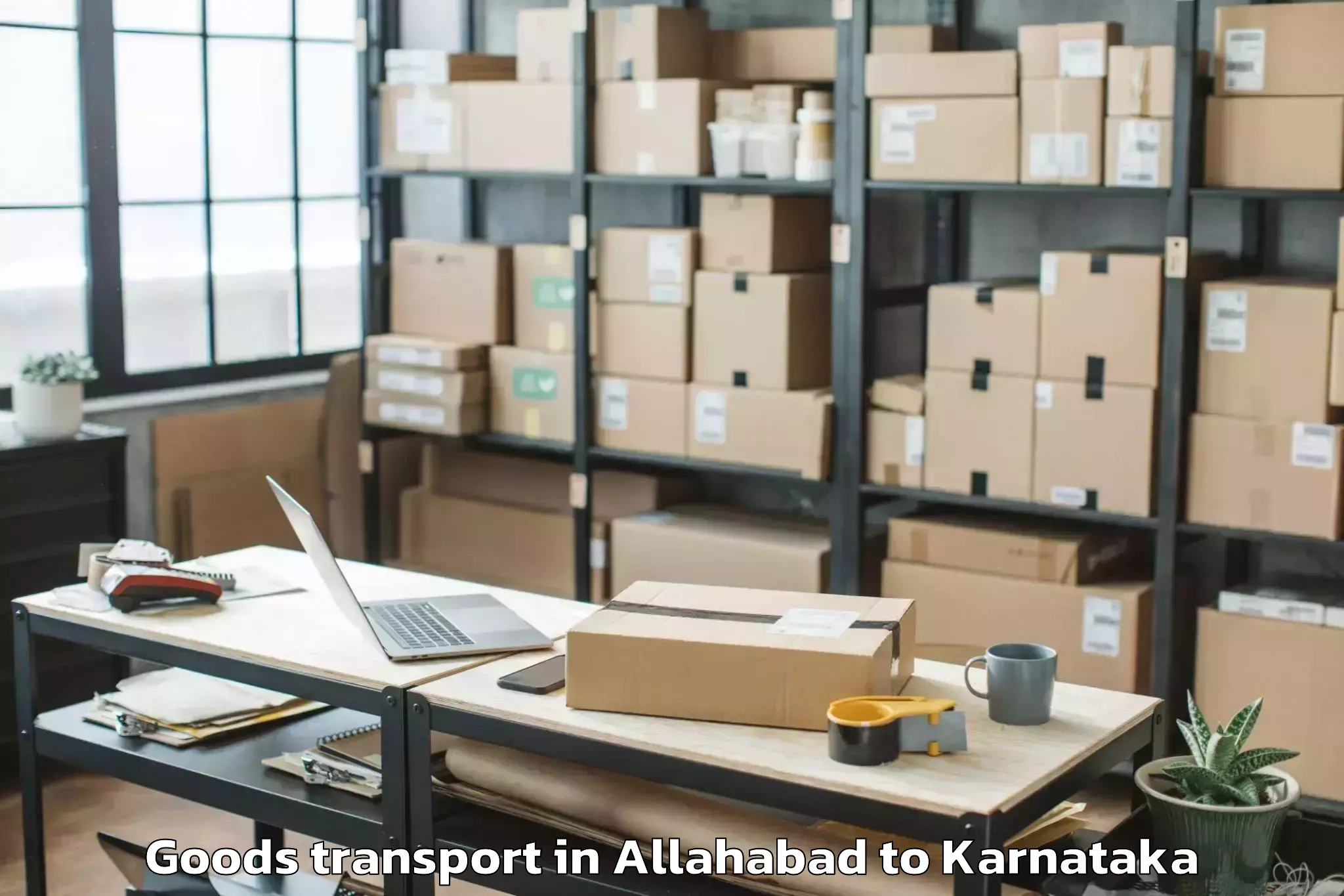 Book Allahabad to Gudibanda Goods Transport